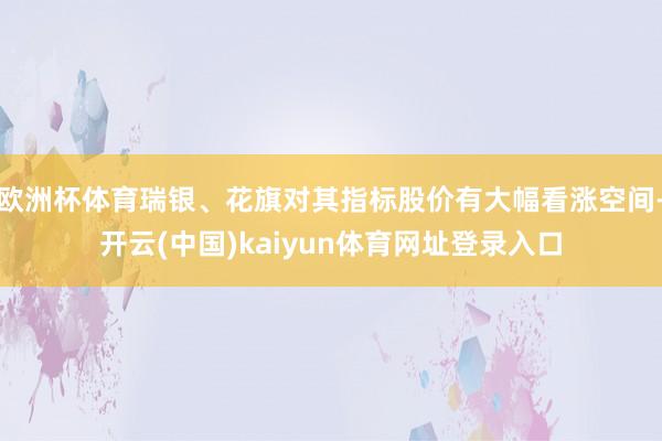欧洲杯体育瑞银、花旗对其指标股价有大幅看涨空间-开云(中国)kaiyun体育网址登录入口